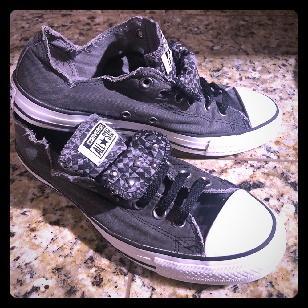 Converse All Star, double tongued sneakers